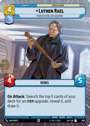 Luthen Rael - Masquerading Antiquarian (Hyperspace Foil) (808) - Legends of the Force Foil
