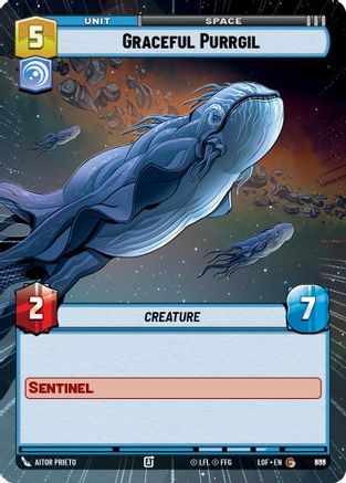 Graceful Purrgil (Hyperspace Foil) (809) - Legends of the Force Foil