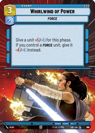 Whirlwind of Power (Hyperspace Foil) (818) - Legends of the Force Foil