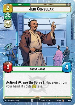 Jedi Consular (Hyperspace Foil) (834) - Legends of the Force Foil