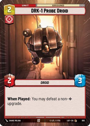 DRK-1 Probe Droid (Hyperspace Foil) (895) - Legends of the Force Foil