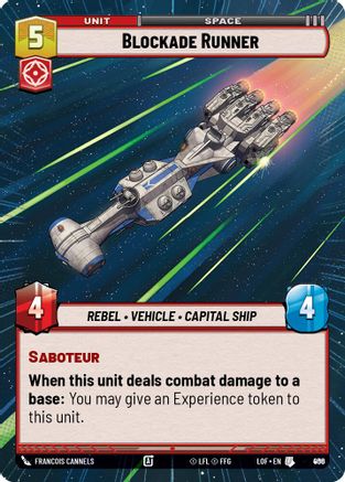 Blockade Runner (Hyperspace Foil) (906) - Legends of the Force Foil