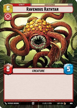 Ravenous Rathtar (Hyperspace Foil) (908) - Legends of the Force Foil