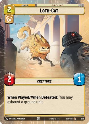 Loth-Cat (Hyperspace Foil) (947) - Legends of the Force Foil