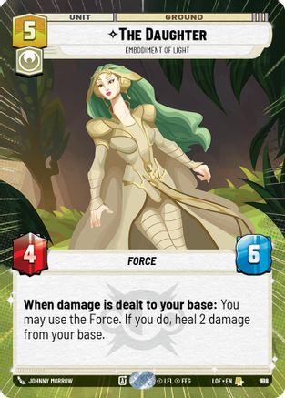 The Daughter - Embodiment of Light (Hyperspace Foil) (992) - Legends of the Force Foil