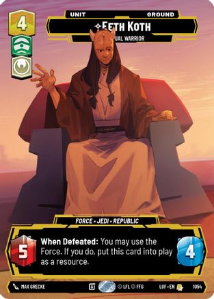 Eeth Koth - Spiritual Warrior (Prestige) (1054) - Legends of the Force