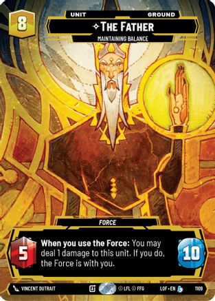 The Father - Maintaining Balance (Prestige Foil) (1109) - Legends of the Force Foil