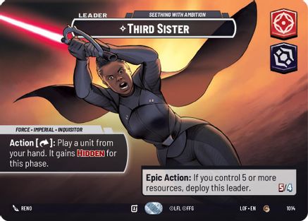 Third Sister - Seething With Ambition (Showcase) (1014) - Legends of the Force Foil