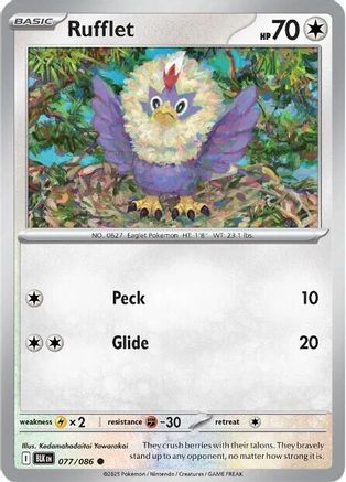 Rufflet 077/086 SV Black Bolt - Common