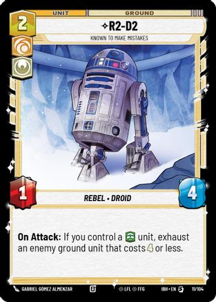 R2-D2 - Known to Make Mistakes (11/104) - Intro Battle Hoth