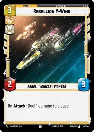 Rebellion Y-Wing (24/104) (24/104) - Intro Battle Hoth