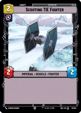 Scouting TIE Fighter (97/104) (97/104) - Intro Battle Hoth