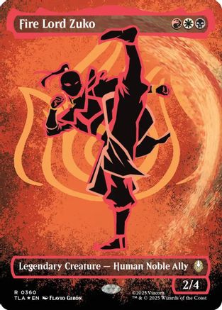Fire Lord Zuko (Borderless Battle Pose) (TLA-360) - Avatar: The Last Airbender
