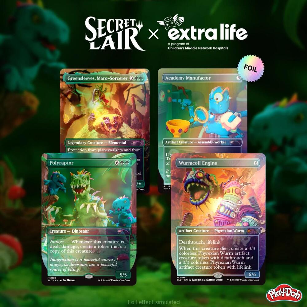 Magic the Gathering - Secret Lair x Play-Doh: Squishful Thinking: Extra Life 2025 - Rainbow Foil Edition