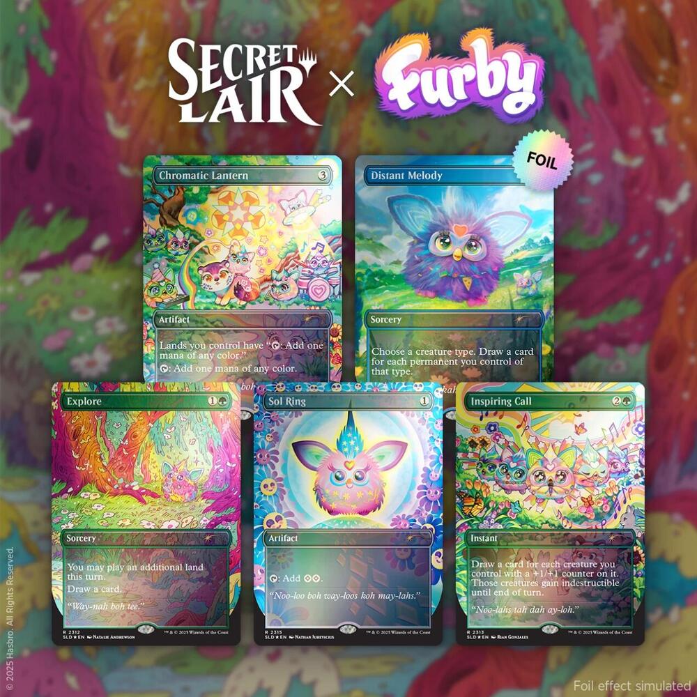 Magic the Gathering - Secret Lair x Furby: Doo-ay Noo-lah - Rainbow Foil Edition