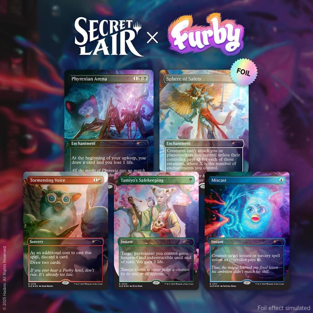 Magic the Gathering - Secret Lair x Furby: The Gathering - Rainbow Foil Edition