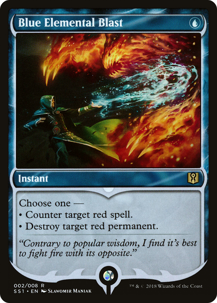 Blue Elemental Blast (SS1-002) - Signature Spellbook: Jace