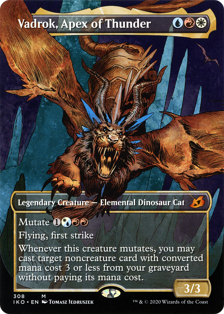 Vadrok, Apex of Thunder (Showcase) (IKO-308) - Ikoria: Lair of Behemoths: (Showcase) (Borderless)