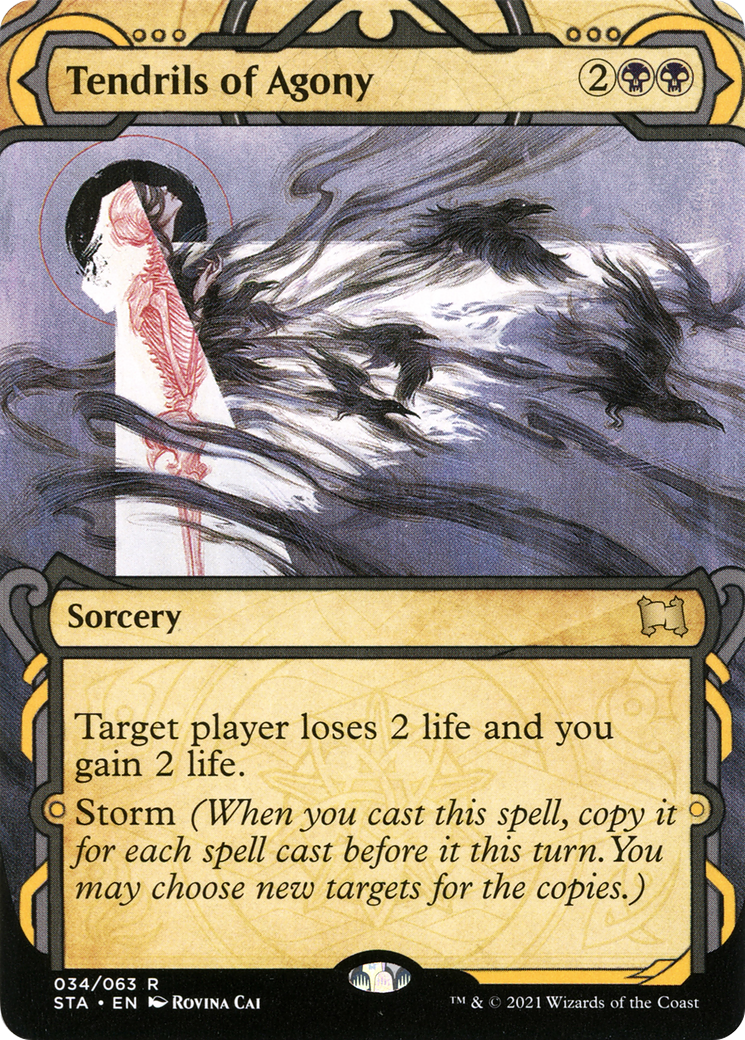 Tendrils of Agony (STA-034) - Strixhaven Mystical Archive: (Showcase) (Borderless)