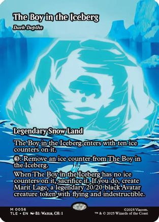 The Boy in the Iceberg - Dark Depths (TLE-056) - Avatar: The Last Airbender: Eternal-Legal Foil