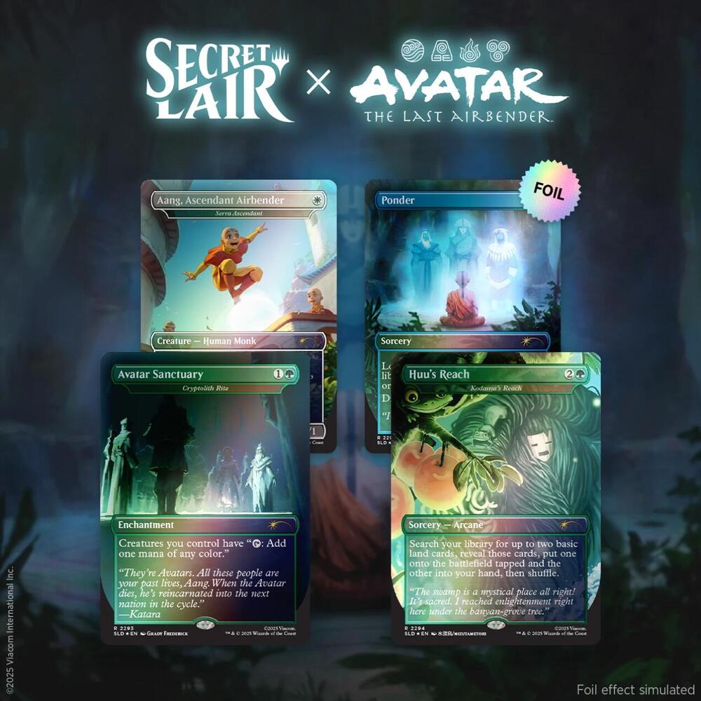 Magic the Gathering - Secret Lair x Avatar - A Lot To Learn - Rainbow Foil