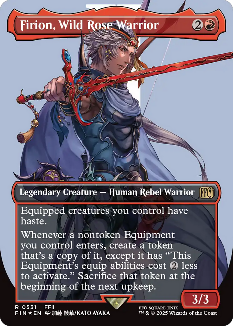 Firion, Wild Rose Warrior (FIN-531) - FINAL FANTASY (Borderless) Surge Foil
