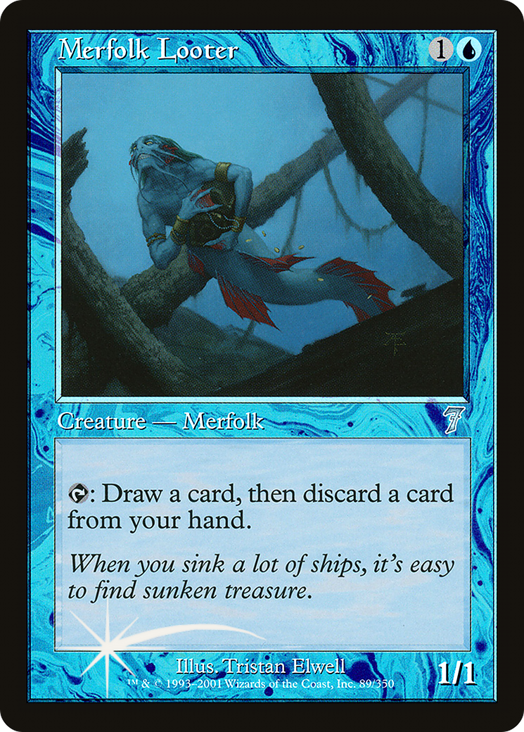 Merfolk Looter (7ED-089) - 7th Edition