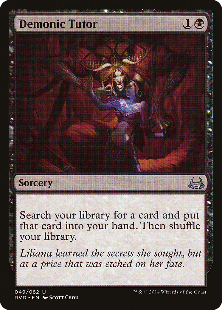 Demonic Tutor (DVD-049) - Duel Decks Anthology: Divine vs. Demonic