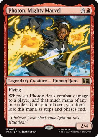 Photon, Mighty Marvel (MSC-058) - Commander: Marvel Super Heroes Foil