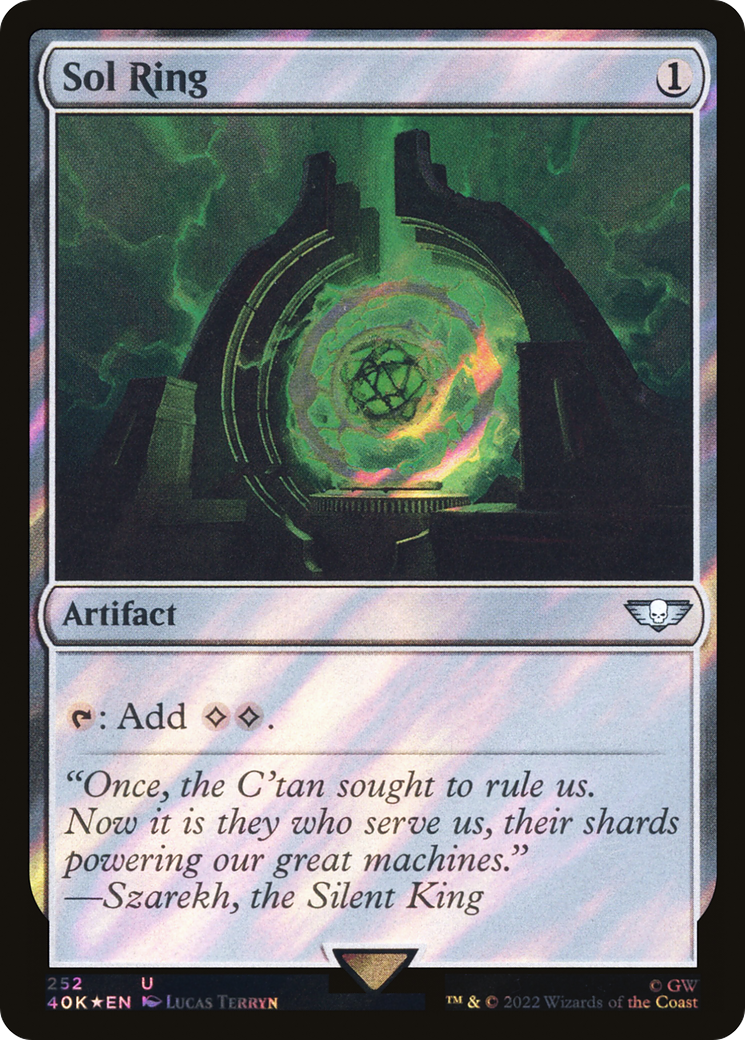 Sol Ring (252) (Surge Foil) (40K-252★) - Warhammer 40,000 Commander Foil