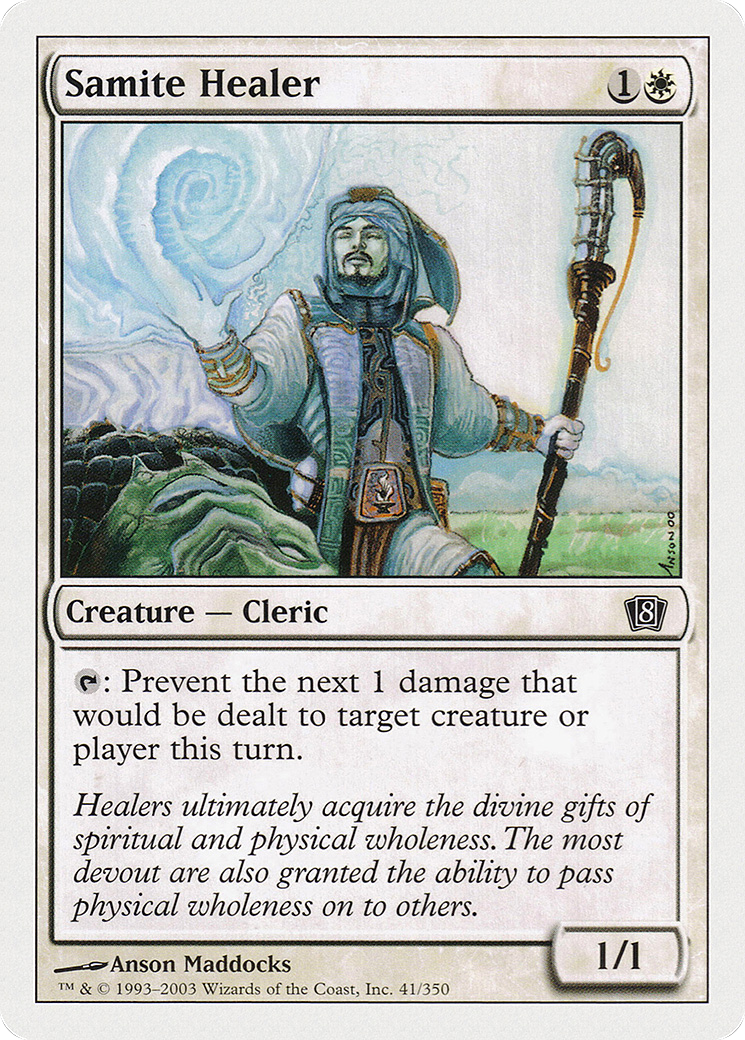 Samite Healer (8ED-041) - 8th Edition Foil