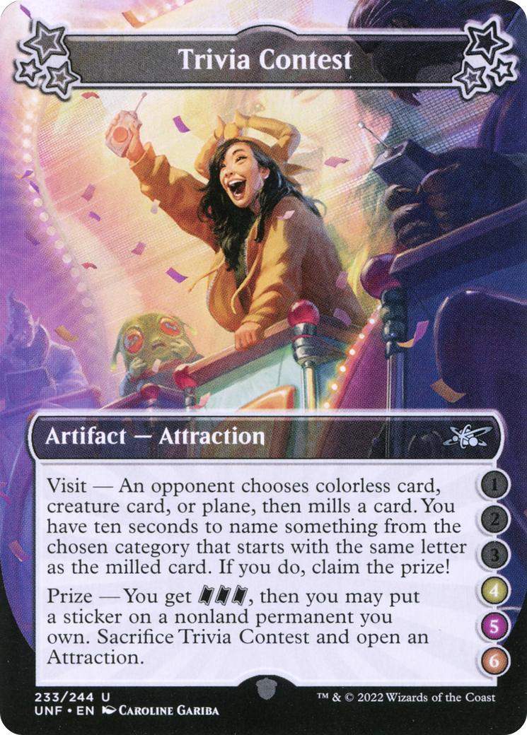 Trivia Contest (4-5-6) (UNF-233F) - Unfinity