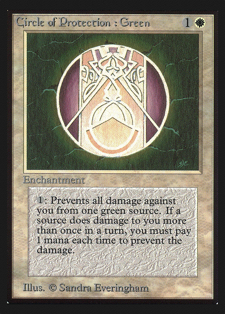 Circle of Protection: Green (CE) (CED-012) - Collectors' Edition
