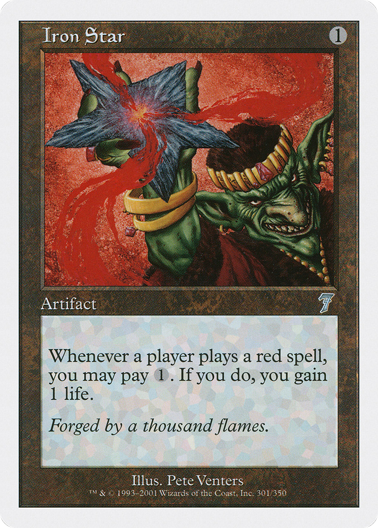 Iron Star (7ED-301) - 7th Edition Foil