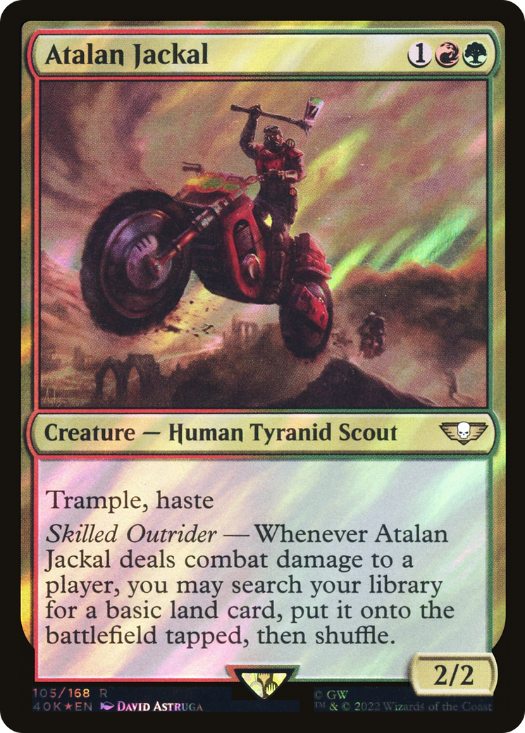 Atalan Jackal (Surge Foil) (40K-105★) - Warhammer 40,000 Commander Foil