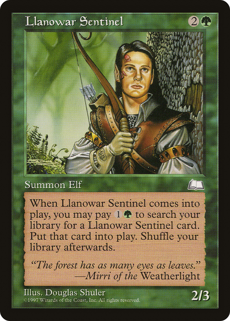 Llanowar Sentinel (WTH-134) - Weatherlight