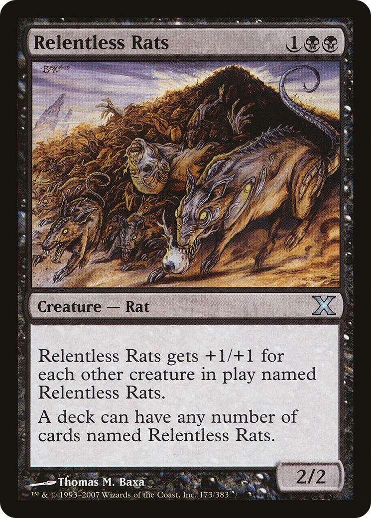 Relentless Rats (10E-173) - Tenth Edition Foil