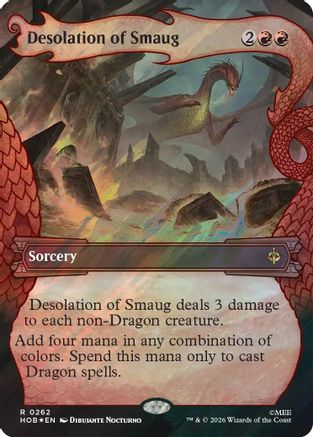 Desolation of Smaug (Showcase) (Surge Foil) (HOB-262) - The Hobbit Foil