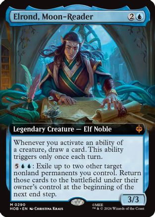Elrond, Moon-Reader (Extended Art) (HOB-290) - The Hobbit Foil
