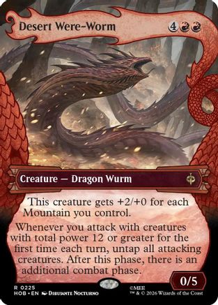 Desert Were-Worm (Showcase) (HOB-225) - The Hobbit Foil