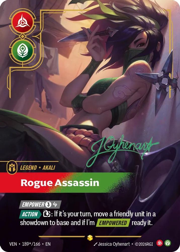 Akali - Rogue Assassin (Signature) (189*/166) - Vendetta Foil