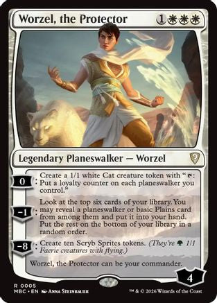 Worzel, the Protector (MBC-005) - Mystery Booster Commander Edition