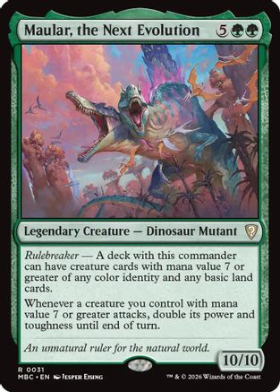 Maular, the Next Evolution (MBC-031) - Mystery Booster Commander Edition