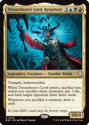 Tresserhorn's Lord, Returned (MBC-052) - Mystery Booster Commander Edition Foil