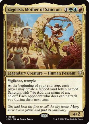Zagorka, Mother of Sanctum (MBC-058) - Mystery Booster Commander Edition