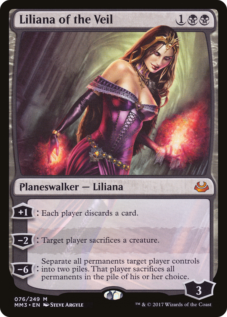 Liliana of the Veil (MM3-076) - Modern Masters 2017 Foil