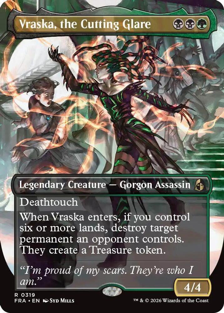 Vraska, the Cutting Glare (Borderless) (FRA-319) - Reality Fracture
