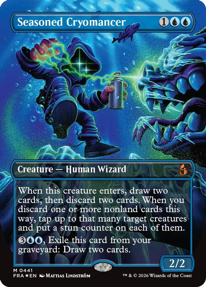 Seasoned Cryomancer (Borderless) (FRA-441) - Reality Fracture Foil