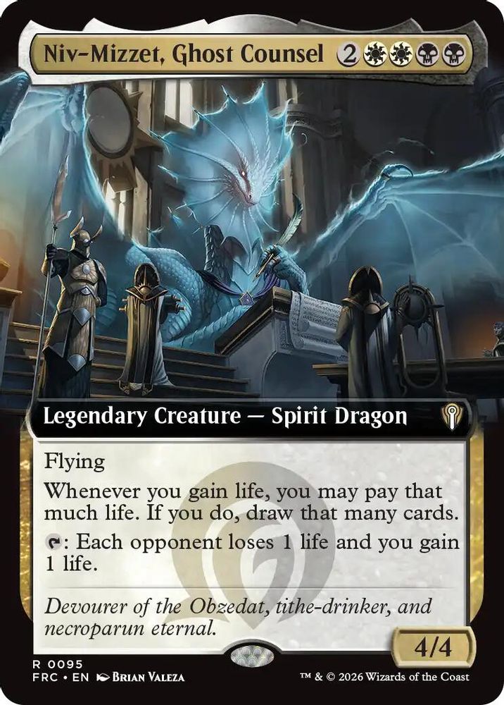 Niv-Mizzet, Ghost Counsel (Extended Art) (095) - Commander: Reality Fracture