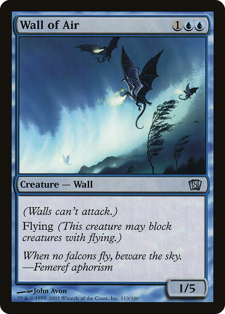 Wall of Air (8ED-113) - 8th Edition Foil